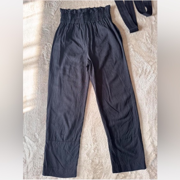 JCrew linen blend trousers with paper bag waist - Picture 6 of 6